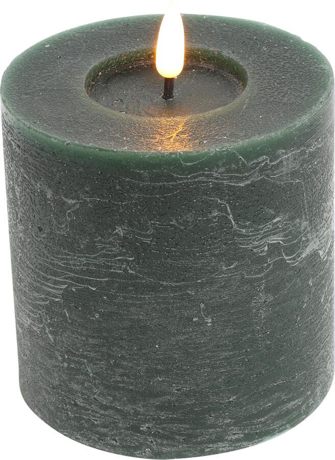 Decostar Countryfield Stompkaars rustiek LED rond Lyon S donkergroen hoogte 10 x 10 cm