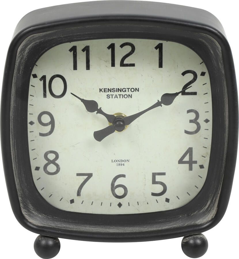 Decostar Countryfield Tafelklok Odell wit zwart