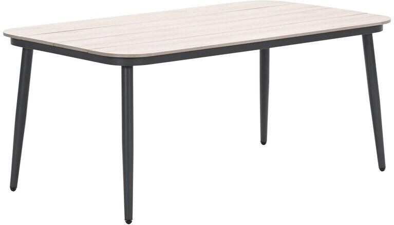 Garden Impressions Diamo- Teramon lounge dining tuintafel 160 x 90 x 69cm carbon black teak look