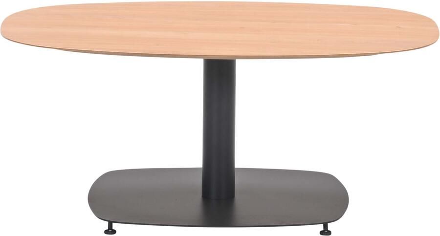 Garden Impressions Leon bijzettafel 100x70 cm carbon black light teak look