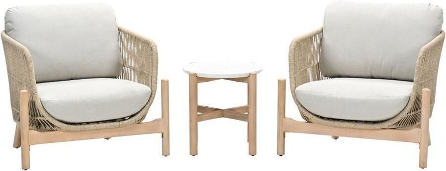 Garden Impressions Garden Imprssion Talara loungeset 3 delig acacia rope