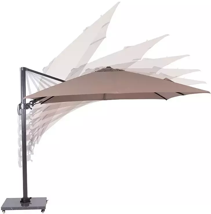 Garden Impressions Hawaii zweefparasol 300 x 300 cm Taupe