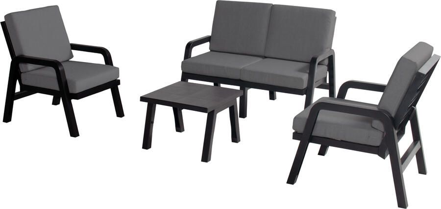 Hartman Eden loungeset 2-zits bank met 2 loungestoelen en 1 tafel 60 x 60 - Foto 1