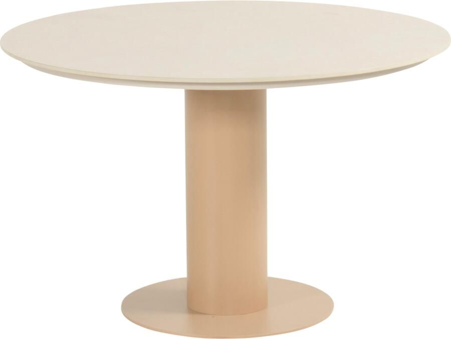 Hartman Girona tuintafel 120 cm rond kolom cappuccino