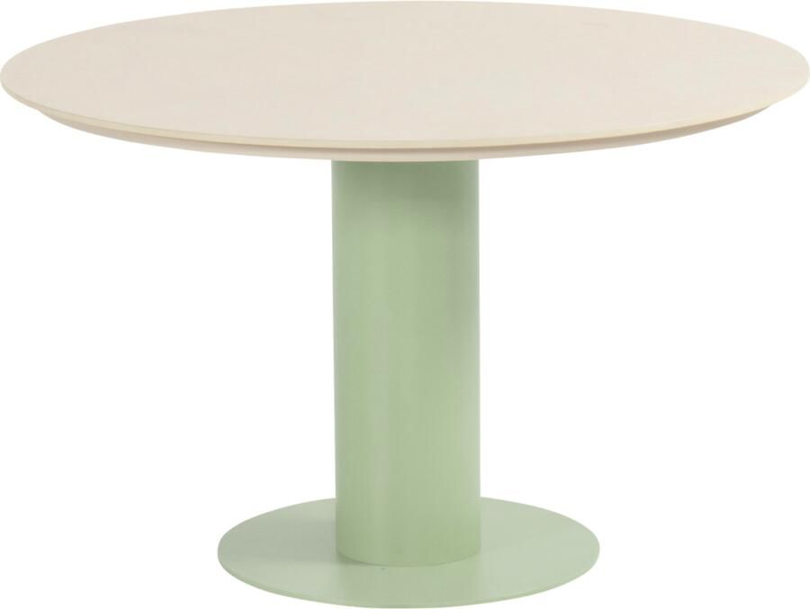 Hartman Girona tuintafel 120 cm rond kolom soft green - Foto 1