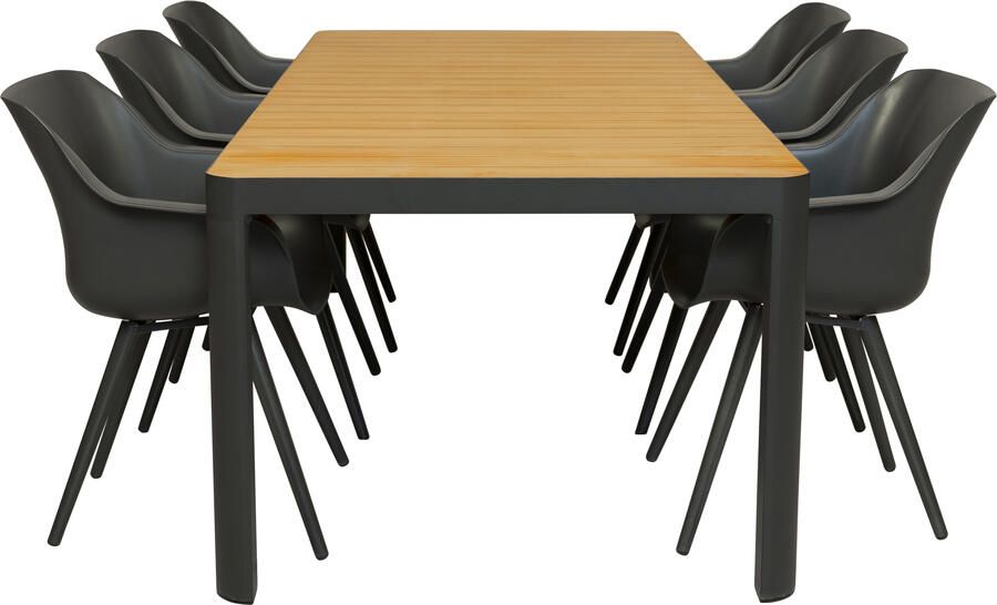 Hartman Qopps Mikos tuintafel met 6 Sophie studio xerix tuinstoelen