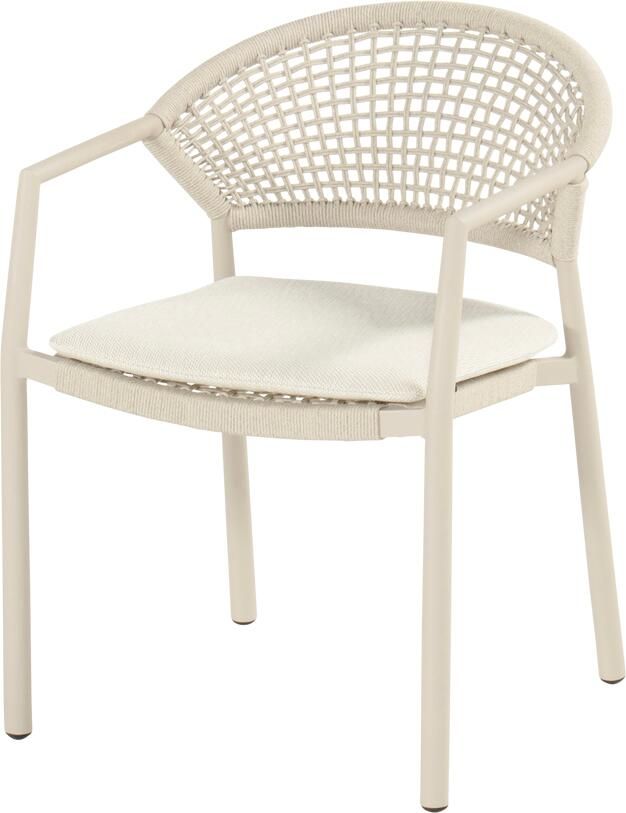 Hartman Taragona stapelbare dining tuinstoel sand