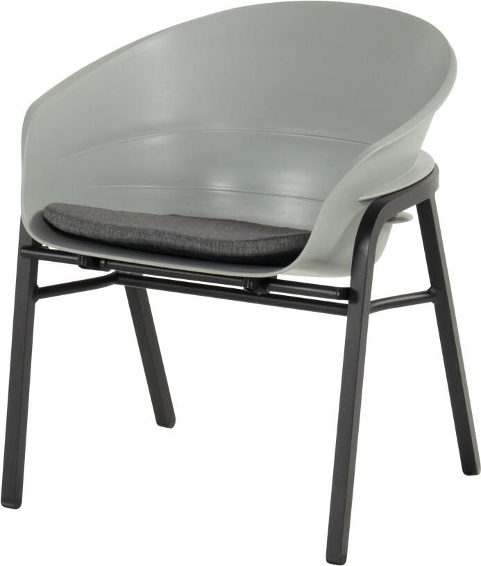Hartman tuinstoel Tubb grijs (Set van 2)