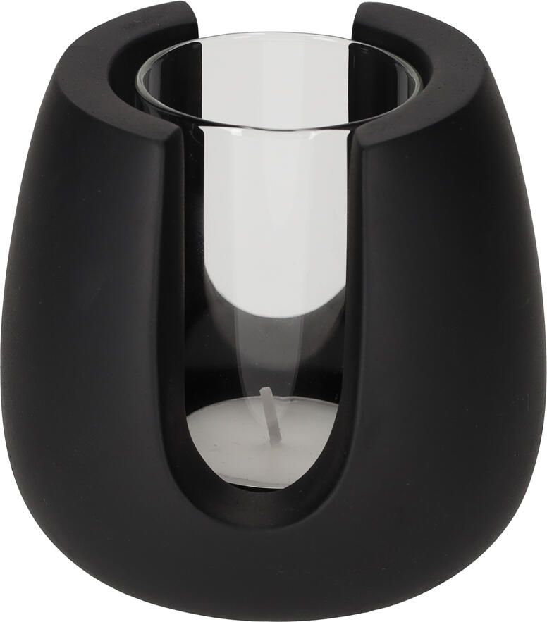 Jens Living Theelichthouder Tijn Zwart