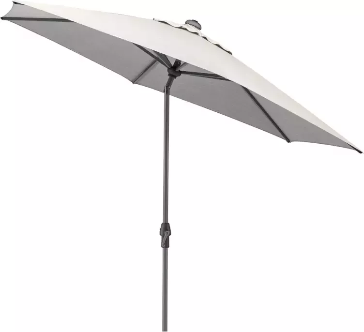 Kettler Easy allround parasol 300 cm Grijs met led verlichting