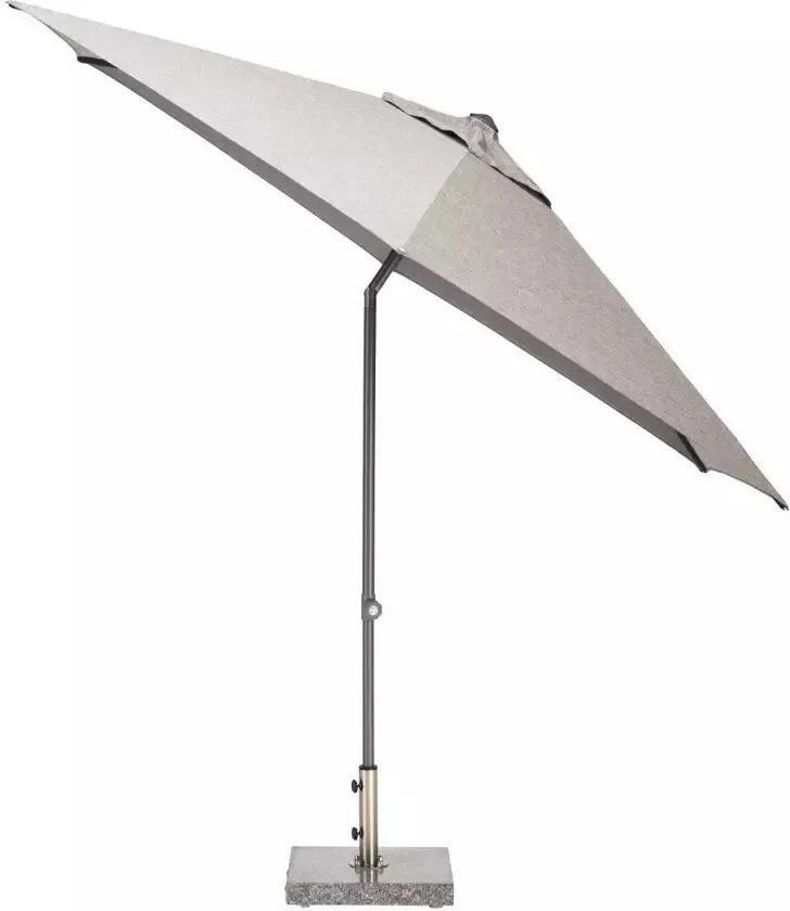 Kettler Easy push parasol 300cm rond grijs - Foto 1