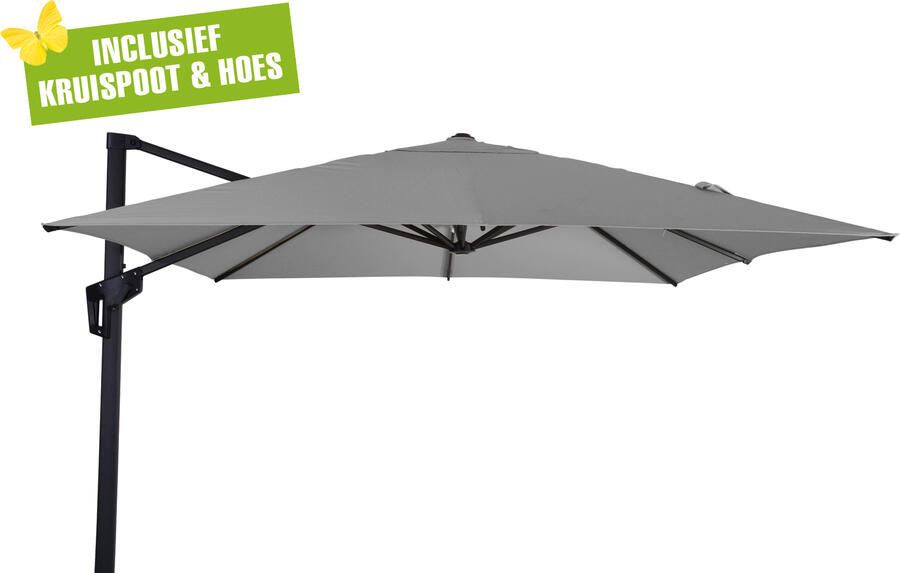 Lesli Living Libra zweefparasol 2 5x2 5 antraciet