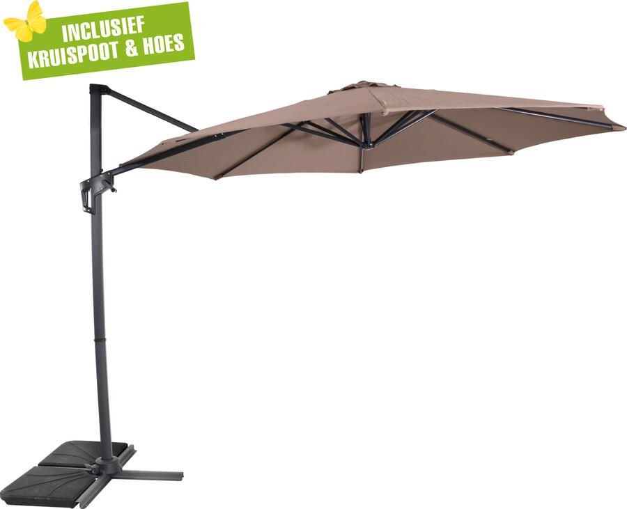 Lesli Living Libra zweefparasol 3 m taupe
