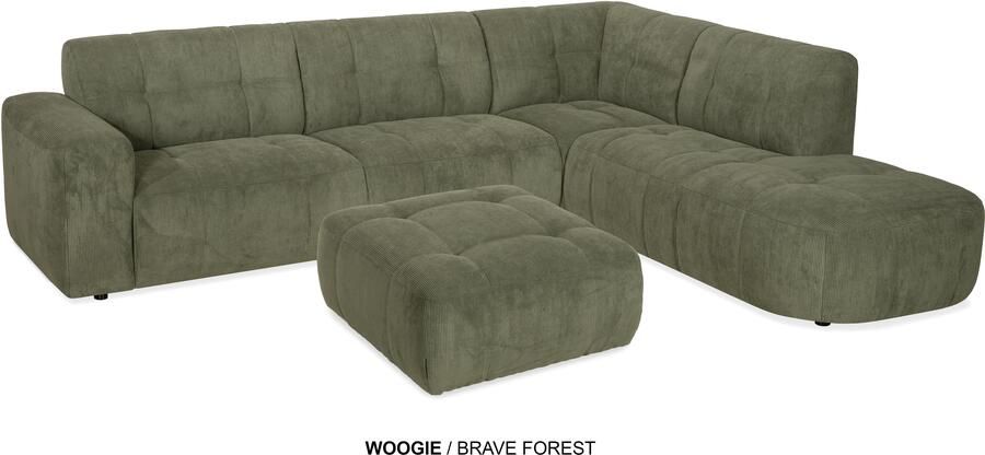 Maxfurn Woogie hoekbank + hocker - Foto 1