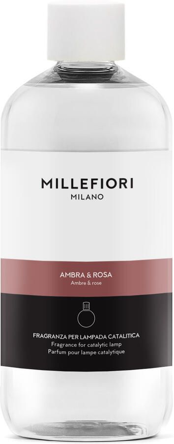 Millefiori Milano catalytic lamp refill 500 ml ambra rosa