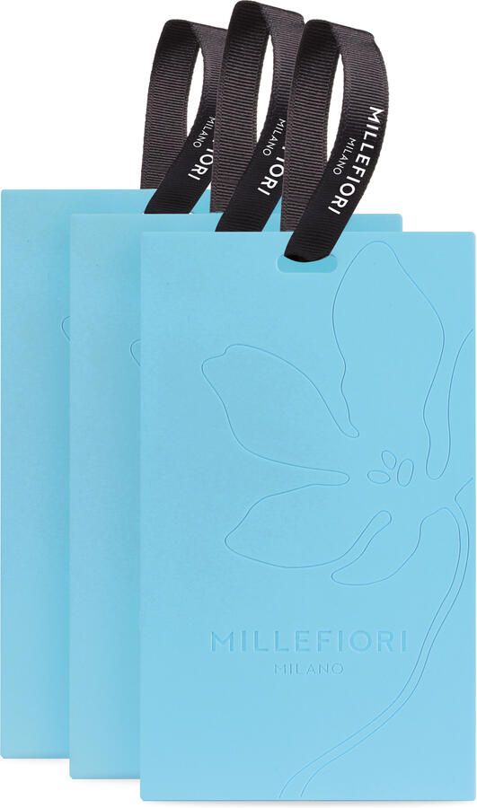 Millefiori Milano geurkaarten 3-pack acqua marina