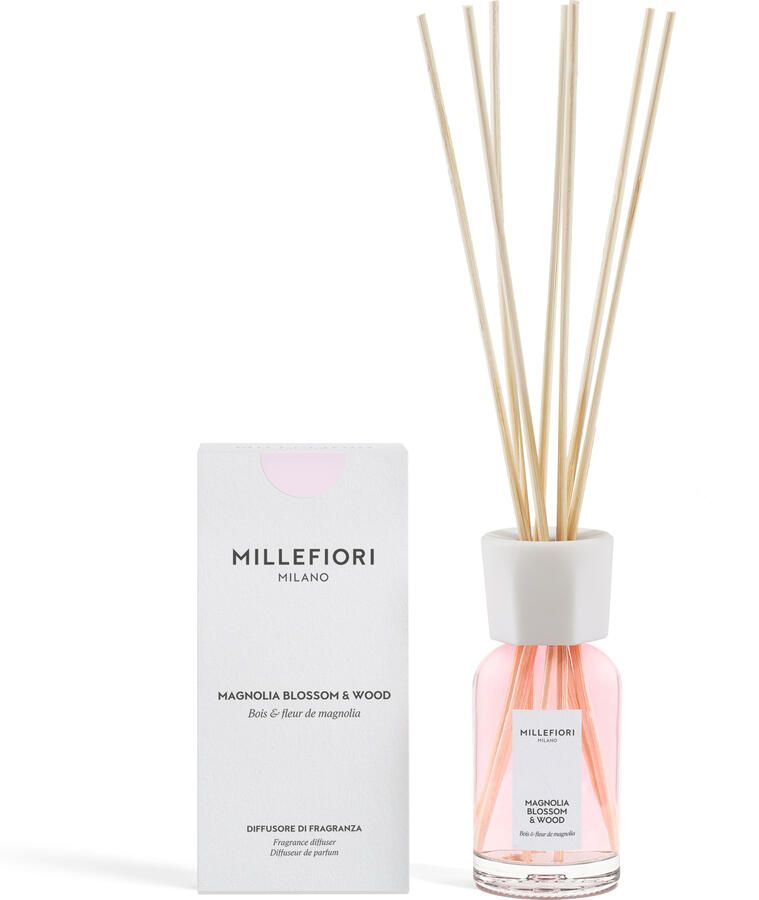Millefiori Milano new reed diffuser 100 ml Magnolia Blossom & Wood