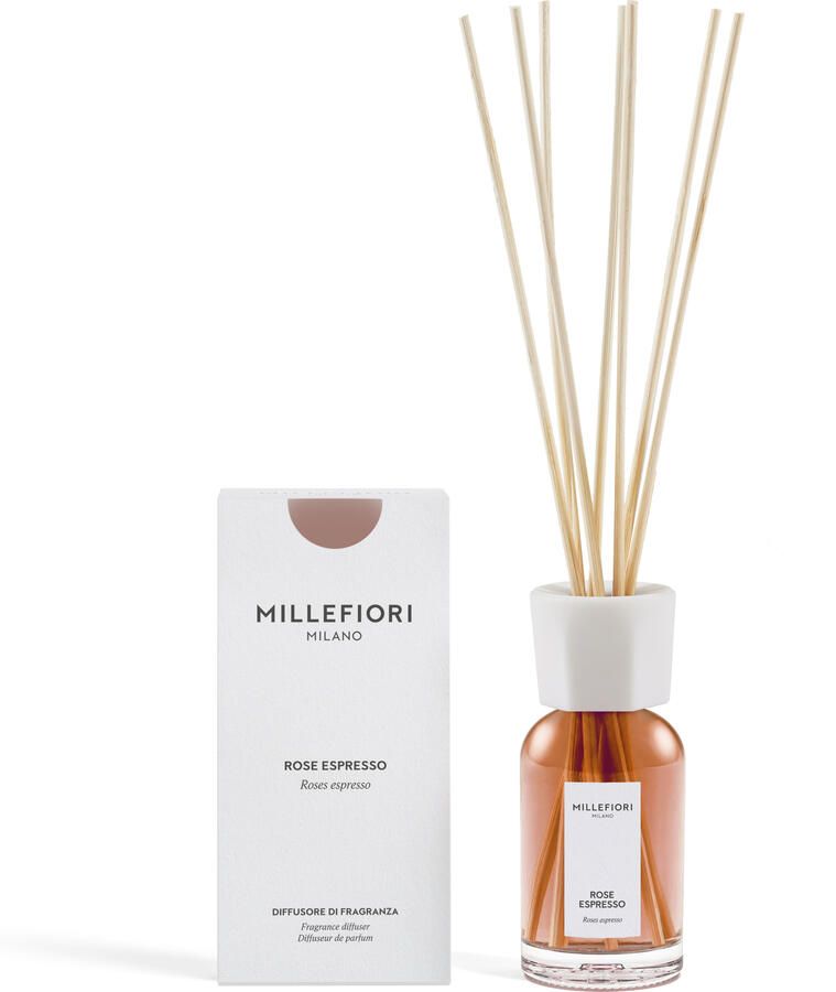 Millefiori Milano new reed diffuser 100 ml Rose Espresso