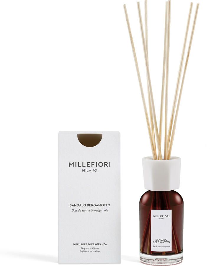 Millefiori Milano new reed diffuser 100 ml Sandalo Bergamotto