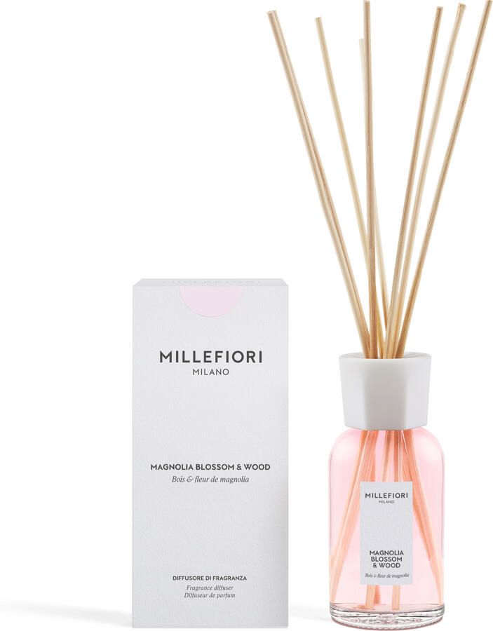 Millefiori Milano new reed diffuser 250 ml Magnolia Blossom & Wood