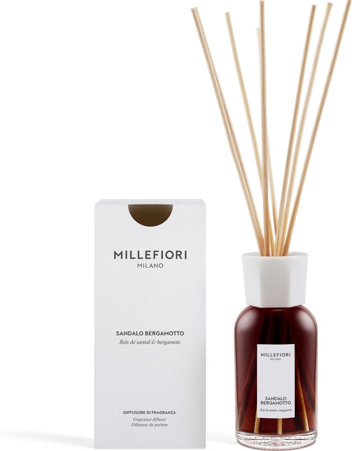 Millefiori Milano new reed diffuser 250 ml Sandalo Bergamotto