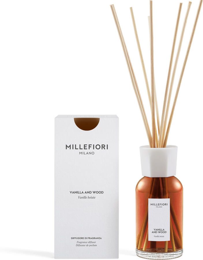 Millefiori Milano new reed diffuser 250 ml Vanilla & Wood