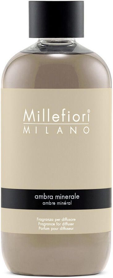 Millefiori Milano refill geurstokjes 250 ml Ambra Minerale