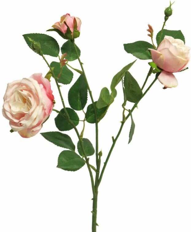 Nova Nature Italian rose spray x3 pink 61cm