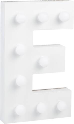Paper Dreams Letter E met licht hoogte 17 cm breedte 10 cm