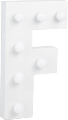 Paper Dreams Letter F met licht hoogte 17 cm breedte 9 5 cm