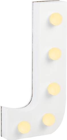 Paper Dreams Letter J met licht hoogte 17 cm breedte 9 cm