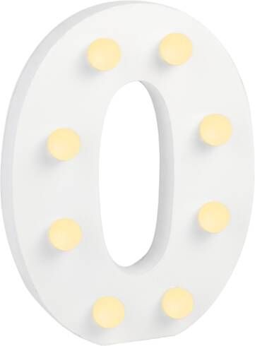 Paper Dreams Letter O met licht hoogte 17 cm breedte 13 cm