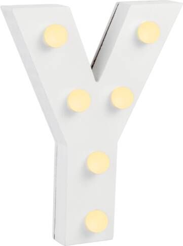 Paper Dreams Letter Y met licht hoogte 17 cm breedte 13 5 cm