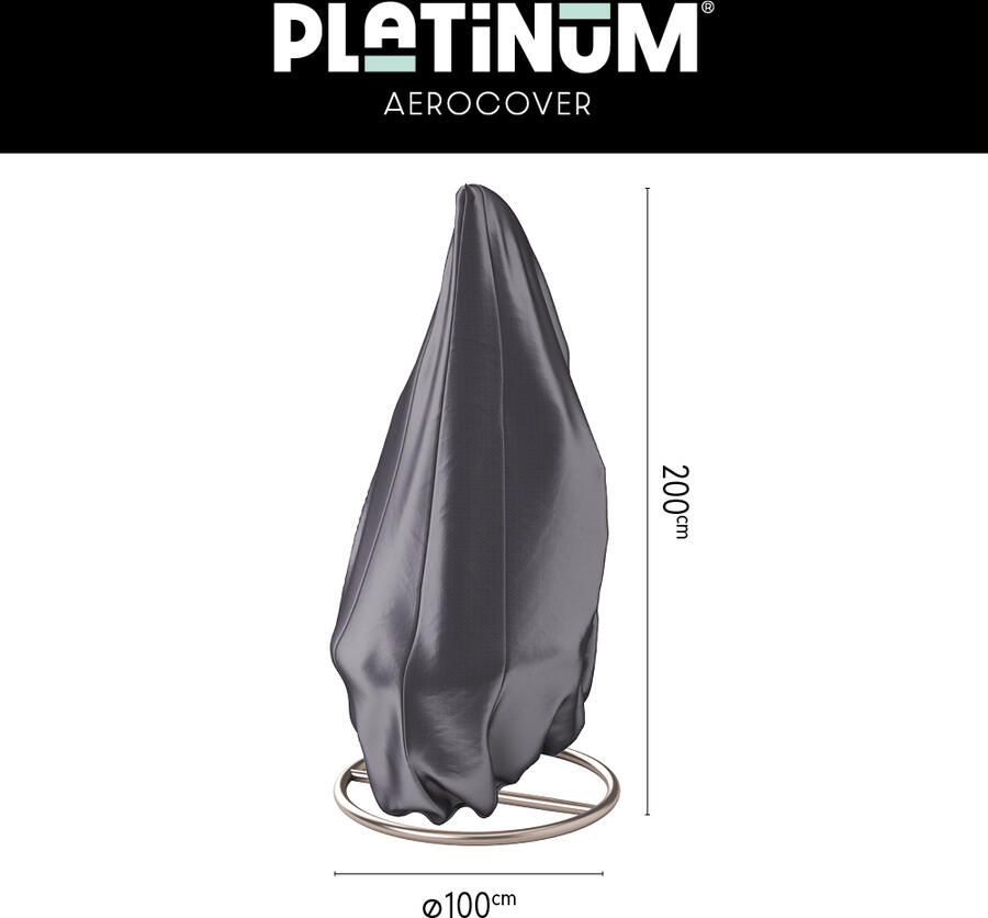 Platinum aerocover hangstoel hoes antraciet 7969 - Foto 2