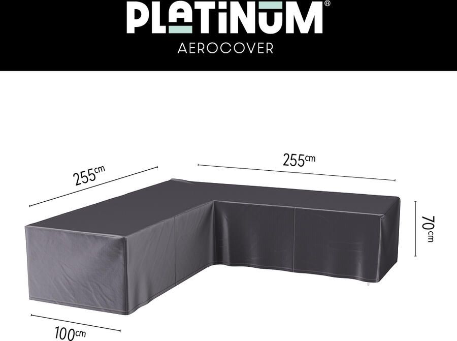Platinum aerocover loungesethoes hoekbank L 255