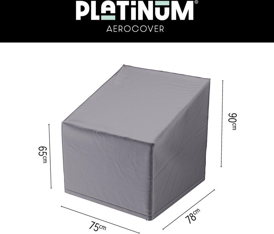 Platinum aerocover loungestoelhoes hoge rug 75