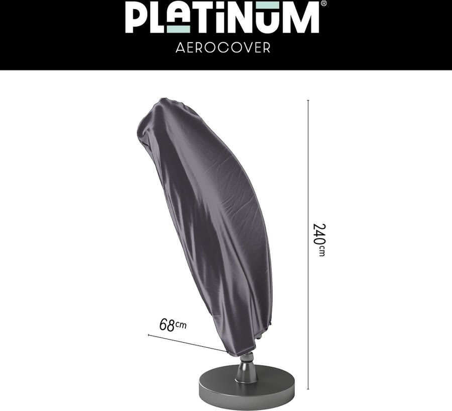 AeroCover Zweefparasolhoes H 240 x Ø 68 cm