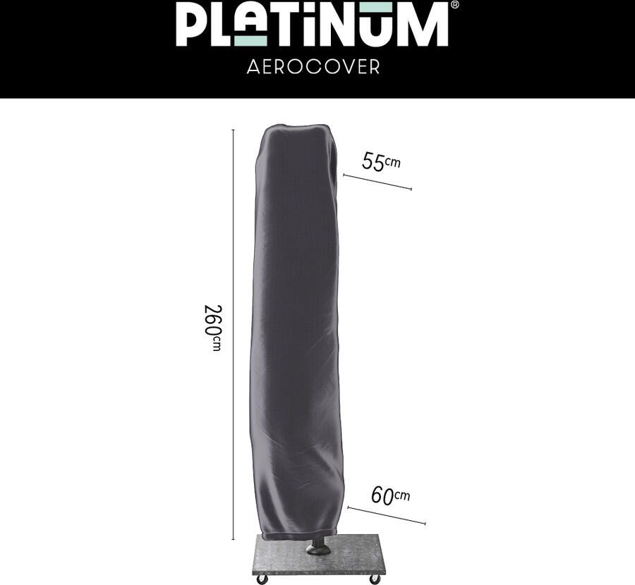 Platinum aerocover Zweefparasolhoes H260x55 60