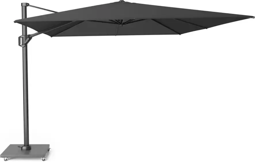 Platinum sun & shade Platinum Challenger zweefparasol T1 premium 400 x 300 cm Faded Black