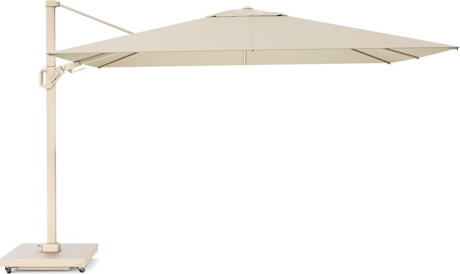 Platinum Challenger zweefparasol T2 Premium 2.6x3.5 champagne sand stone - Foto 1
