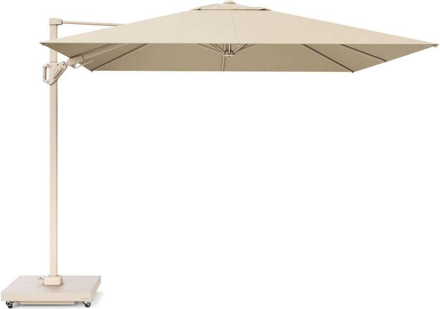 Platinum Challenger zweefparasol T2 Premium 3x3 sandstone champagne