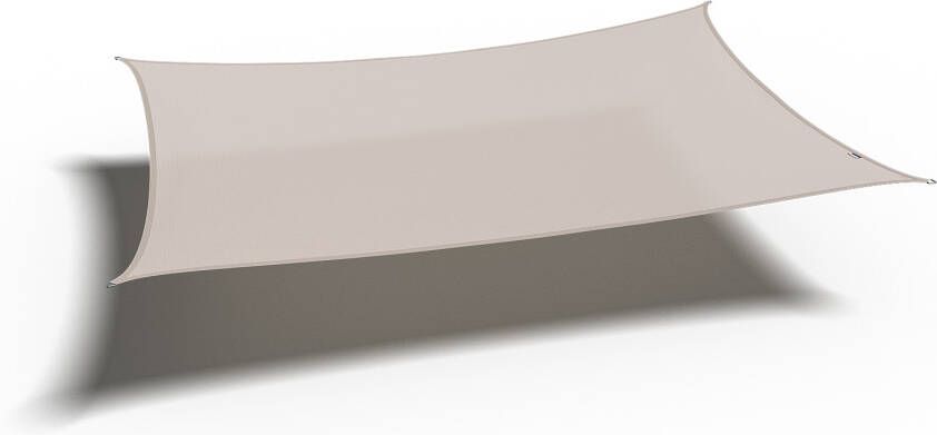 Platinum sun & shade Platinum Schaduwdoek rechthoek greige 400x300