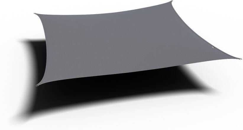 Platinum sun & shade Platinum Schaduwdoek vierkant grijs 400x400