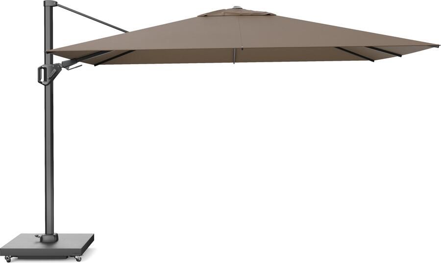 Platinum sun & shade Platinum Challenger zweefparasol T2 premium 2.60x3.50 havanna