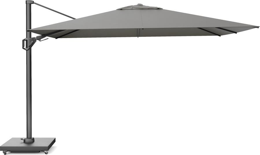 Platinum sun & shade Platinum Challenger zweefparasol T2 premium 2.60x3.50 manhattan licht grijs