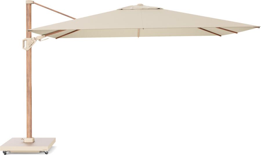 Platinum sun & shade Platinum Challenger zweefparasol T2 premium 2.60x3.50 teak champagne