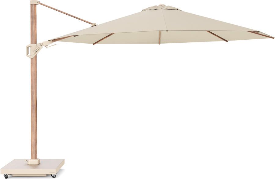 Platinum sun & shade Platinum Challenger zweefparasol T2 premium 3.5 m teak champagne