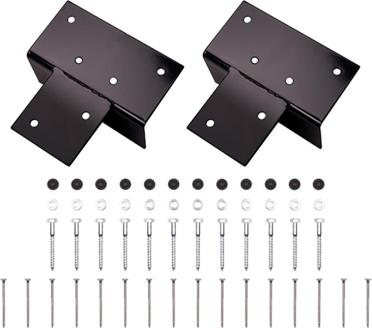 Platinum sun & shade Platinum Pergola Kit Ondersteuning voor aansluiting zwart