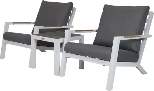 Qopps Ascon set 2 lounge stoelen met bijzettafel - Foto 1
