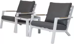 Qopps Ascon set 2 lounge stoelen met bijzettafel